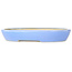Vaso bonsai ovale azzurro chiaro di Juko Koyou - 250 x 205 x 40 mm
