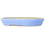 Vaso bonsai ovale azzurro chiaro di Juko Koyou - 250 x 205 x 40 mm