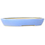 Maceta ovalada para bonsái azul claro de Juko Koyou - 250 x 205 x 40 mm
