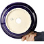 Pot à bonsaï rond bleu foncé de Juko Koyou - 240 x 240 x 80 mm
