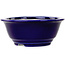 Ronde donkerblauwe bonsaipot van Juko Koyou - 140 x 140 x 55 mm
