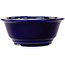 Maceta redonda para bonsái azul oscuro de Juko Koyou - 140 x 140 x 55 mm