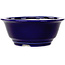 Maceta redonda para bonsái azul oscuro de Juko Koyou - 140 x 140 x 55 mm