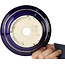 Maceta redonda para bonsái azul oscuro de Juko Koyou - 140 x 140 x 55 mm