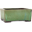 Rectangular green bonsai pot by Yamaaki - 155 x 130 x 70 mm