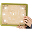 Rechthoekige gele bonsaipot van Uji (Gyouzan) - 295 x 250 x 80 mm