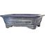 Rechthoekige blauwe bonsaipot van Uji (Gyouzan) - 295 x 245 x 90 mm