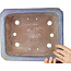 Rectangular blue bonsai pot by Uji (Gyouzan) - 295 x 245 x 90 mm