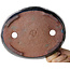 Oval blue bonsai pot by Echizen - 205 x 165 x 40 mm