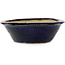 Vaso bonsai rotondo blu di Echizen - 170 x 170 x 50 mm