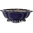 Mokko blue bonsai pot by Echizen - 175 x 150 x 50 mm