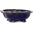 Mokko blue bonsai pot by Echizen - 175 x 150 x 50 mm