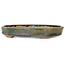 Oval green bonsai pot by Echizen - 165 x 130 x 28 mm