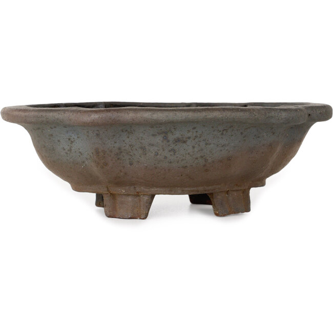 Vaso bonsai Mokko non smaltato di Echizen - 175 x 150 x 60 mm