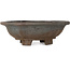 Mokko unglazed bonsai pot by Echizen - 175 x 150 x 60 mm