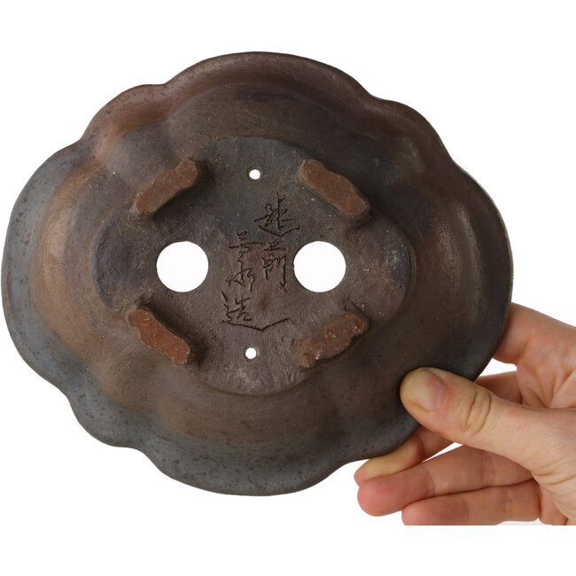 Pot à bonsaï Mokko non émaillé par Echizen - 175 x 150 x 60 mm