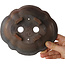 Mokko ongeglazuurde bonsaipot van Echizen - 175 x 150 x 60 mm