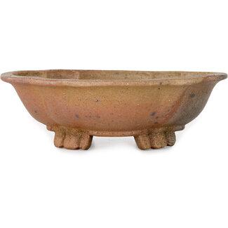  Echizen Hosui 175 mm  unglazed bonsai pot by Echizen, Japan