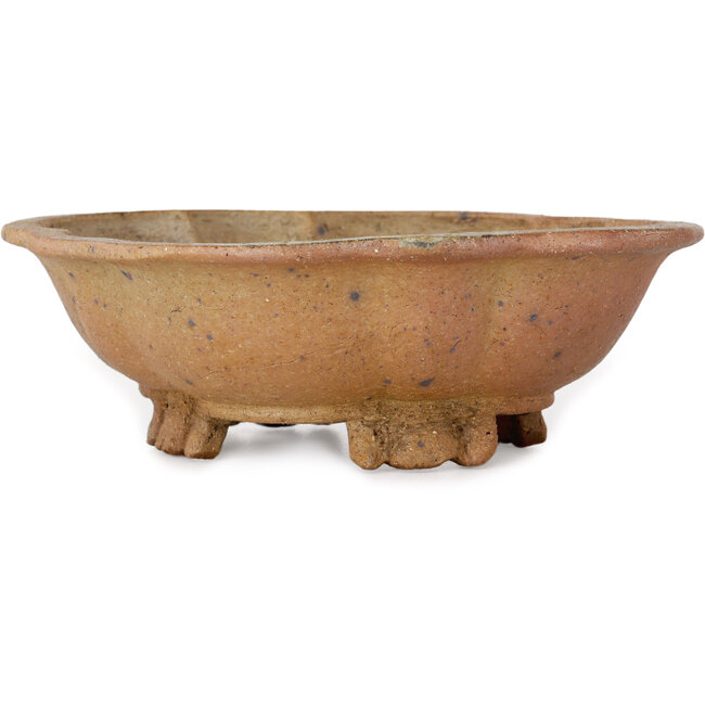 Mokko unglazed bonsai pot by Echizen - 175 x 155 x 55 mm