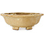Mokko beige bonsai pot by Echizen - 170 x 150 x 50 mm