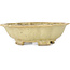Mokko beige bonsai pot by Echizen - 180 x 160 x 50 mm
