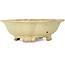 Mokko beige bonsai pot by Echizen - 180 x 160 x 50 mm