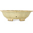Mokko beige bonsai pot by Echizen - 180 x 160 x 50 mm