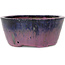 Round purple bonsai pot by Echizen - 125 x 125 x 55 mm