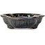Mokko brown bonsai pot by Takao Kouyo - 190 x 140 x 40 mm