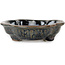 Mokko brown bonsai pot by Takao Kouyo - 190 x 140 x 40 mm