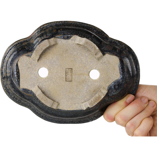 Pot à bonsaï marron Mokko par Takao Kouyo - 190 x 140 x 40 mm