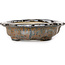 Mokko brown bonsai pot by Takao Kouyo - 195 x 145 x 35 mm