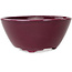 Ronde bordeauxrode bonsaipot van Seifu - 140 x 140 x 65 mm