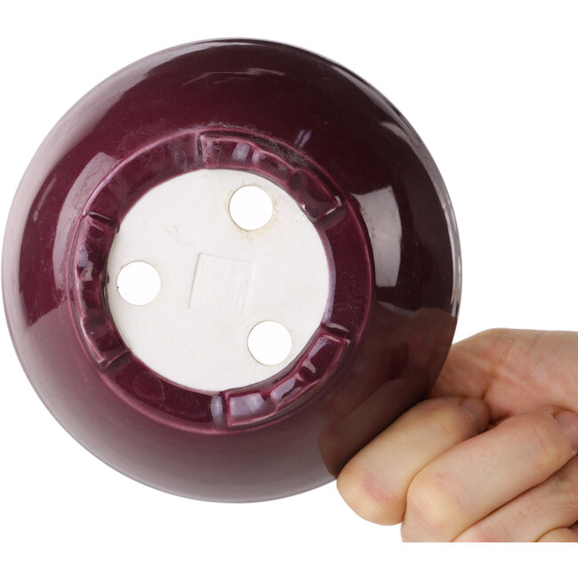 Ronde paarse bonsaipot van Seifu - 140 x 140 x 65 mm