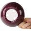 Pot à bonsaï rond violet de Seifu - 140 x 140 x 65 mm