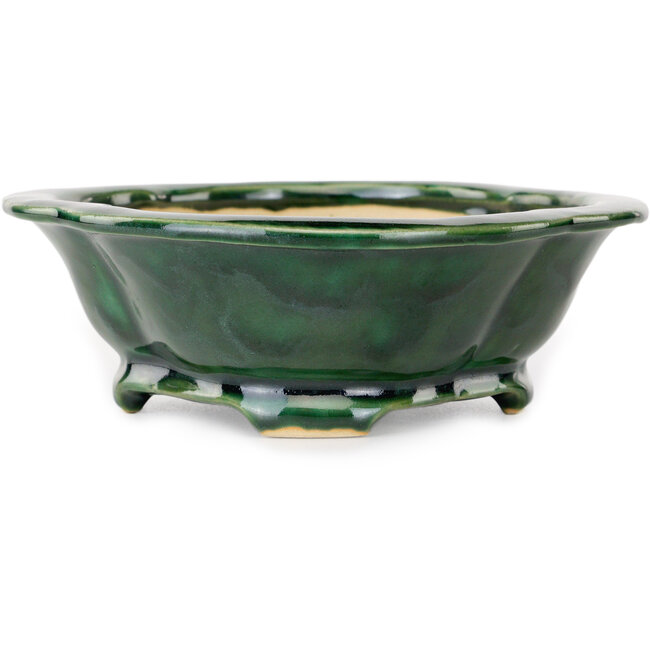 Mokko groene bonsaipot van Seizan - 180 x 155 x 55 mm