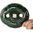 Mokko groene bonsaipot van Seizan - 180 x 155 x 55 mm