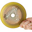 Pot à bonsaï rond jaune de Bigei - 130 x 130 x 50 mm