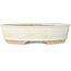 Pot à bonsaï ovale blanc - 190 x 170 x 45 mm
