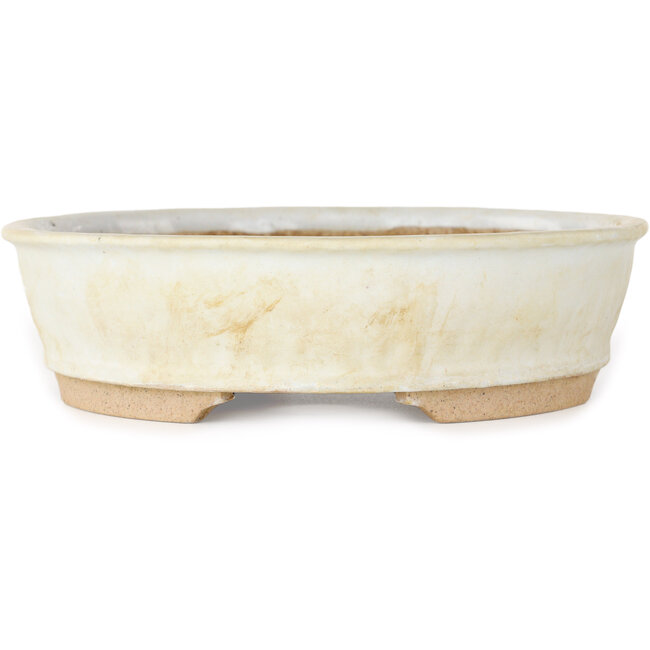 Ovale witte bonsaipot - 190 x 170 x 45 mm