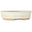 Oval white bonsai pot - 190 x 170 x 45 mm