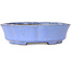 Lotus blue bonsai pot by Shibakatsu - 192 x 192 x 53 mm