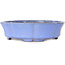 Lotus blue bonsai pot by Shibakatsu - 192 x 192 x 53 mm