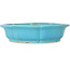 Lotus blue bonsai pot by Shibakatsu - 192 x 192 x 53 mm