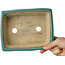 Rectangular blue bonsai pot by Shibakatsu - 185 x 147 x 60 mm