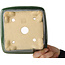 Maceta cuadrada verde para bonsái de Shibakatsu - 150 x 147 x 95 mm