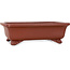 Rectangular unglazed bonsai pot by Shibakatsu - 187 x 155 x 55 mm