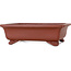 Rectangular unglazed bonsai pot by Shibakatsu - 187 x 155 x 55 mm
