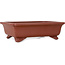 Rechthoekige ongeglazuurde bonsaipot van Shibakatsu - 187 x 155 x 55 mm