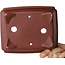 Pot à bonsaï rectangulaire non émaillé de Shibakatsu - 187 x 155 x 55 mm